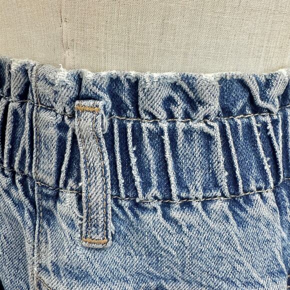 Powell Boyfriend Pull On Jeans Size Medium High Waist Paperbag - Picture 15 of 16